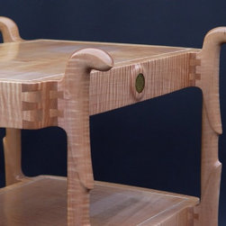 Custom Figured Maple Side Table - Products