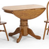 Intercon Furniture Classic Oak Drop Leaf Laminated Dining Table, Chestnut