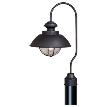 Harwich 10-in Outdoor Post Light Textured Black