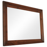 My Barnwood Frames - Sangria Knotty Alder Mirror, 18"x22" - Our Sangria stained Knotty Alder Mirror is the perfect handcrafted addition to any room. We love the way the warm reddish-brown finish makes any home feel like a cozy cabin retreat. Place it on the mantel above your fireplace to expand the perceived size of the room. This piece works especially well as a vanity mirror in the bathroom as the Sangria finish matches well with most cabinetry.