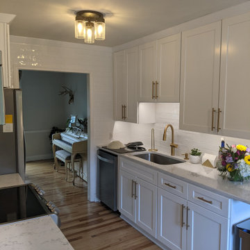 Transitional Kitchen Remodel Done in a Polar White Color