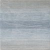 Abani Vista Modern Area Rug, Ombre Linear Blue and Gray, 6'x9'