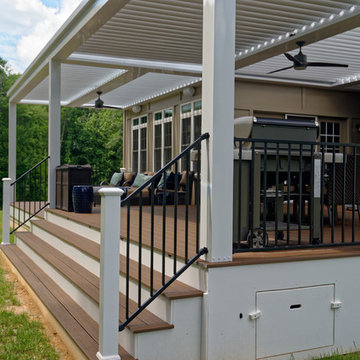 Expanded Outdoor Living with Large Deck and Equinox Adjustable Louvered Roof
