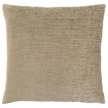 Pillows, 18 X 18 Square, Accent, Sofa, Couch, Bedroom, Polyester, Brown