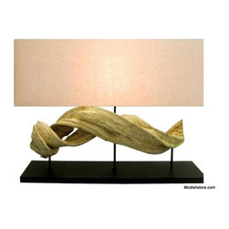 Modeco Drift Wave Table Lamp - Table Lamps