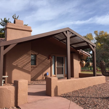 Front Entry Arbor and installation of Stone Mailbox