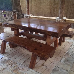 Hand Crafted Split Log Furniture - Products