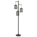 Cal Lighting - 72" Metal Floor Lamp, Dark Bronze - Constructed with durable material
