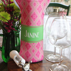 Chic Personalized Wine Totes - Drink Sleeves