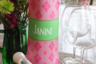 Chic Personalized Wine Totes