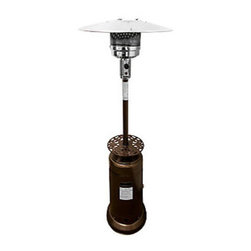 AZ Heaters 87" Patio Heater with Table - Hammered Bronze - Outdoor Products