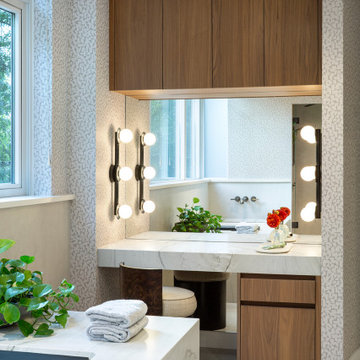 Modern Walnut Bathroom