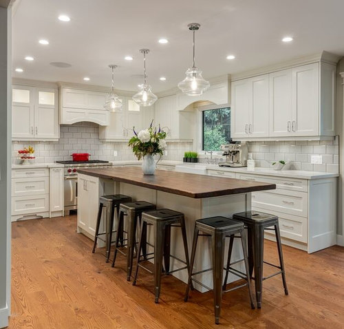 European Reclaimed Wood Transformed Into Kitchen Island