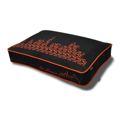 Cosmopolitan Sfyline Ivory Black/Giants Orange Pet Bed - Dog Beds