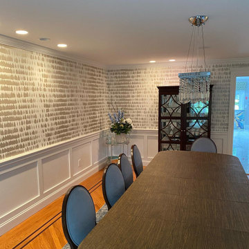 Modern Wallpaper and Wooden Flooring Mr. Niyaj Sarkhel Residance at Howrah