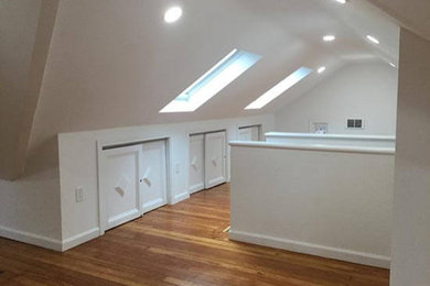 Family room - traditional family room idea in Boston
