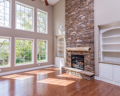 Two Story Stone Fireplace Ideas, Pictures, Remodel and Decor