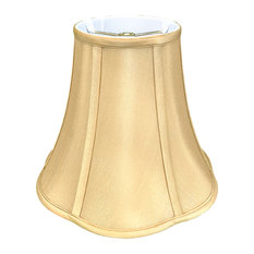 Royal Designs Bottom Outside Scallop Bell Lamp Shade, Antique Gold, 5x10x8.25