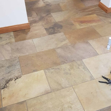 Modern Sandstone Floor Deep Cleaned and Sealed in High Green, Sheffield
