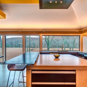 Kitchen and View