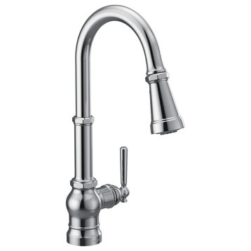 Moen Paterson 1-Handle Pull-down Kitchen Faucet With Power Boost Chrome
