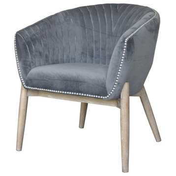 Nadia Club Chair, Grey