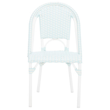 Safavieh California Side Chair, Baby Blue / White