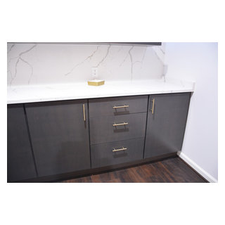 Potomac, MD Large Basement Bar Remodel - Contemporary - Home Bar - DC ...