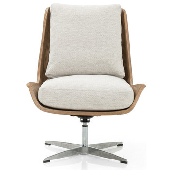 Albane Swivel Chair Noble Platinum