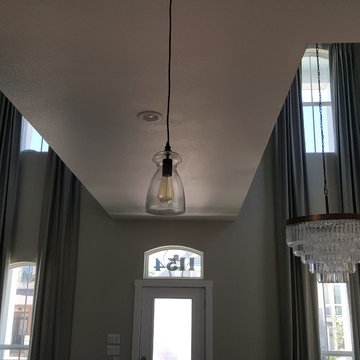 Two-story Windows: Yards and yards of plush platinum!