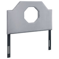 Noctis Full Headboard in Grey Velvet