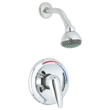 Single Lever Handle Tub And Shower Faucet, Chrome, Shower Only
