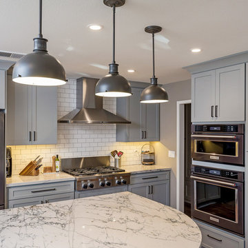 San Jose Traditional Grey & White Kitchen