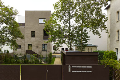 Moderner Eingang in Leipzig