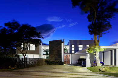 Inspiration for a contemporary exterior home remodel in Other