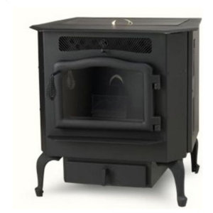Black Freestanding Electric Stove Style Fireplace Space Heater