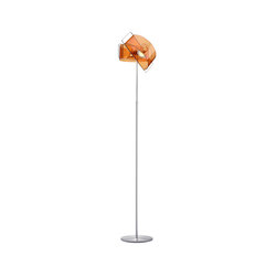 Gloss 57" Floor Lamp | Orange - Floor Lamps