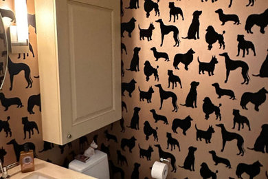 Powder room - powder room idea in New York