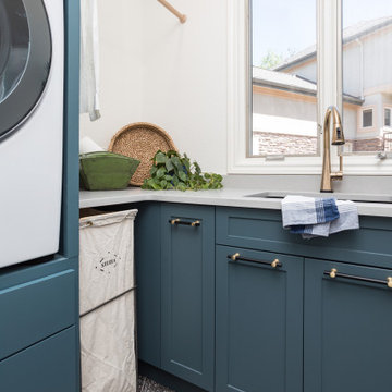 Colorful Laundry Room