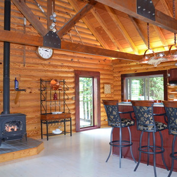 Holly Occupied Log Cabin Home Staging