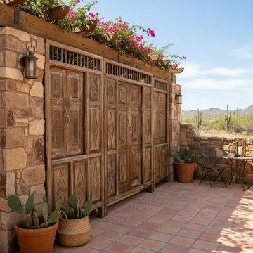 The Grounded Farmhouse: Hand-Painted Doors & Vintage Beauty
