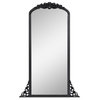 Wooden Arched Full Length Mirror,Vintage Carved Wall Mirror, Gold, 30"x69", Black, 28"x67"