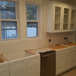Ice White Shaker kitchen in Orange NJ - Kitchen Products