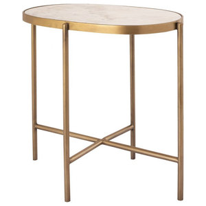 MY SWANKY HOME Mid Century Granite Top Iron X Side Table Gold Black Sunburst Starburst Modern MY SWANKY HOME Mid Century Granite Top Iron X Side Table Gold Black Sunburst Starburst Modern