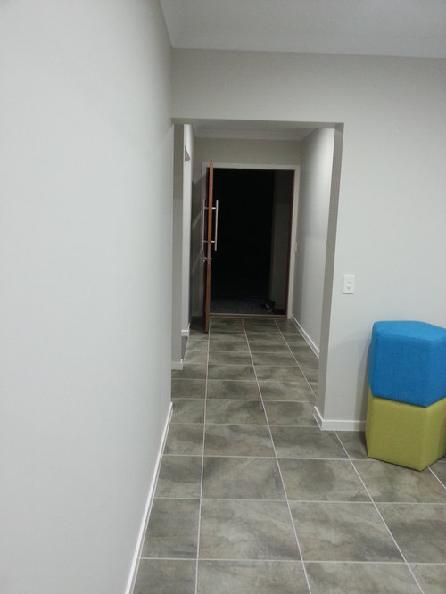 Need ideas for open plan entryway