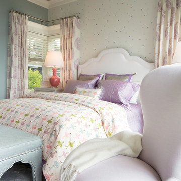 Purple & Light Blue Girl's Bedroom