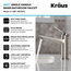 KRAUS Indy Single Handle Bathroom Faucet in Spot Free Stainless Steel