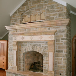 Custom Carved Stone Fireplaces - Products