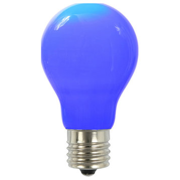 A19 LED Ceramic Bulb E26 Neck Base, Blue