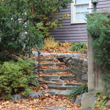 Small Patio space, stepwork and walkway